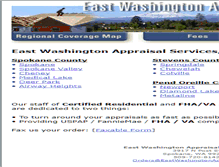 Tablet Screenshot of eastwashingtonappraisals.com